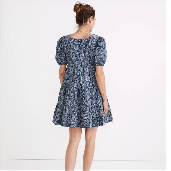 Madewell Blue Floral Dress - Picture 3 of 15